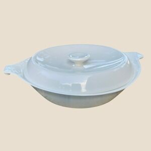 Vintage Centura by Corning White 1 Qt Saucepan Covered Casserole Lid MCM Kitchen